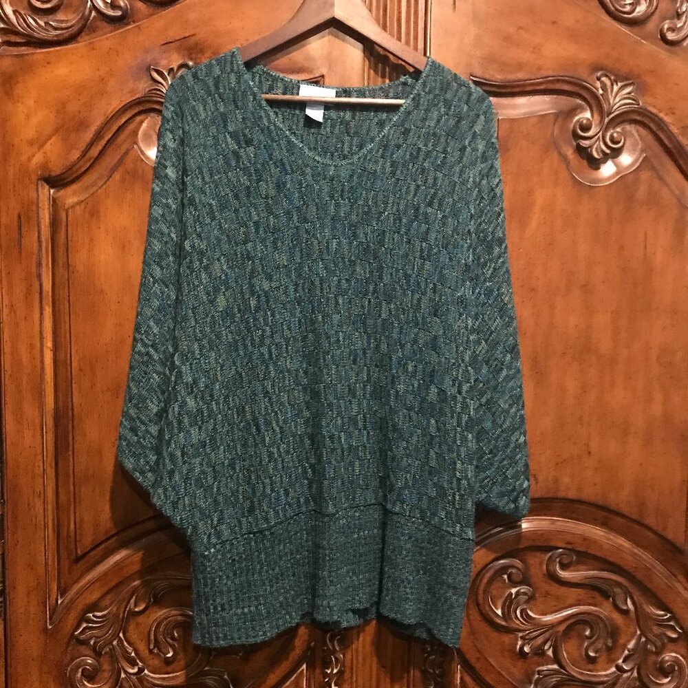 Liz & Me Dolman Sleeve V Neck Pullover Sweater - Size 3X (26/28)